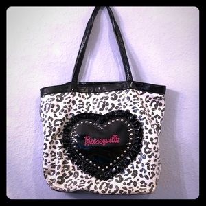 Betsey Johnson Animal Print Oversized Purse